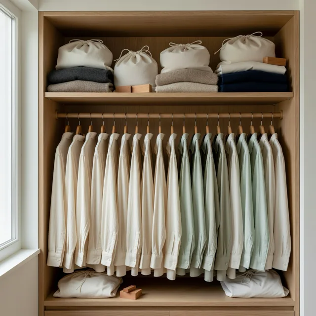 Closet Switch: Spring Wardrobe Feng Shui — Storing Winter, Airing Spring, Color Order
