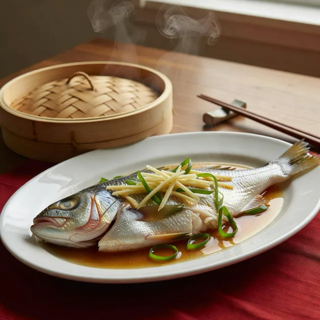 Steamed Whole Fish for Prosperity: Prep for 年夜饭
