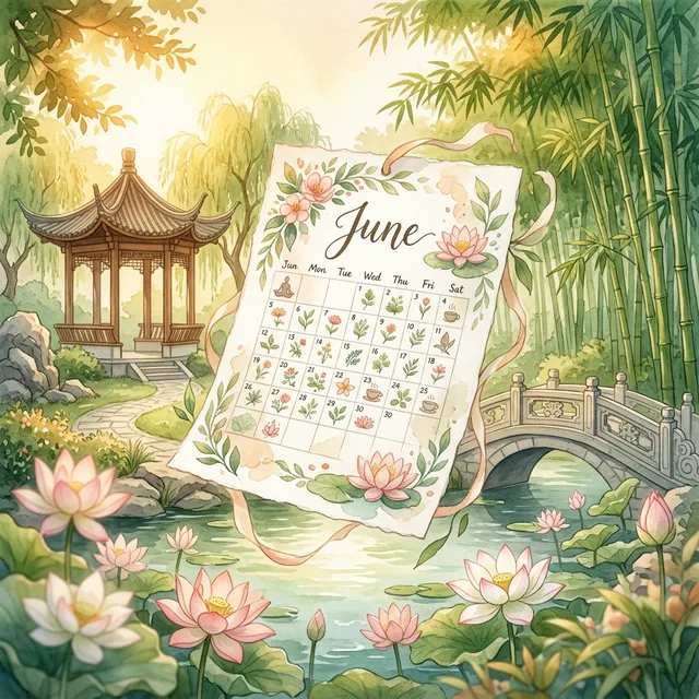 June Kickoff: Your Summer Chinese Wellness Calendar