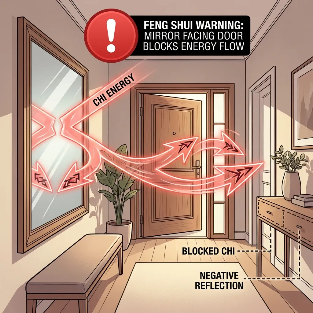 Mirror Facing Your Front Door?